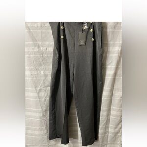 Royal Monk Gray Wide Leg Dress Pants